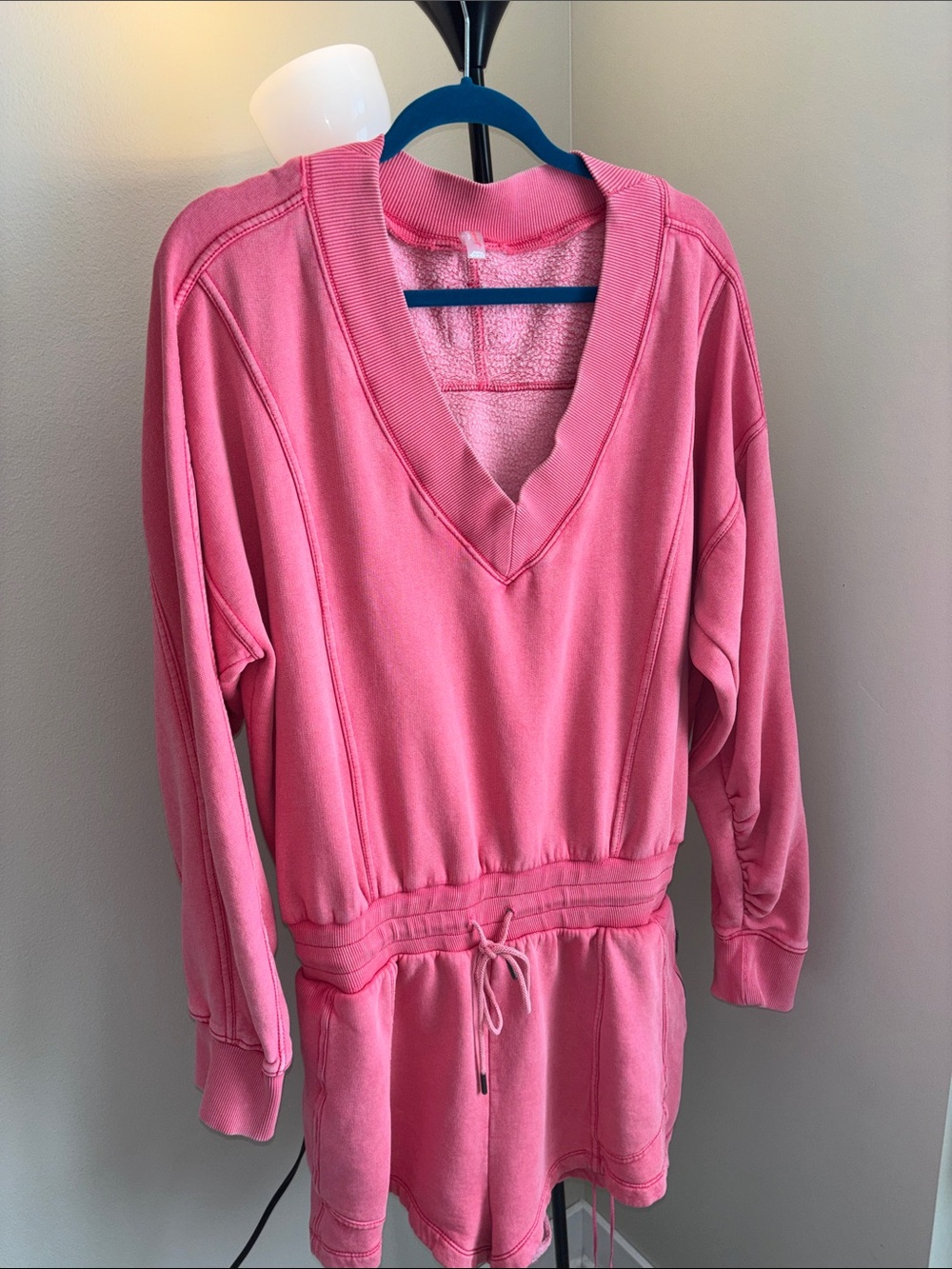 Free People Movement V-Neck Shorts Romper Size XL